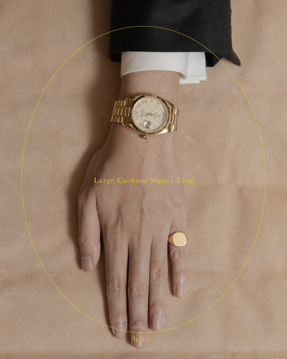 Cushion Signet Ring