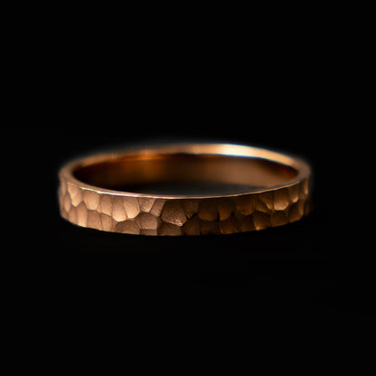 Hammered Band - Rose Gold