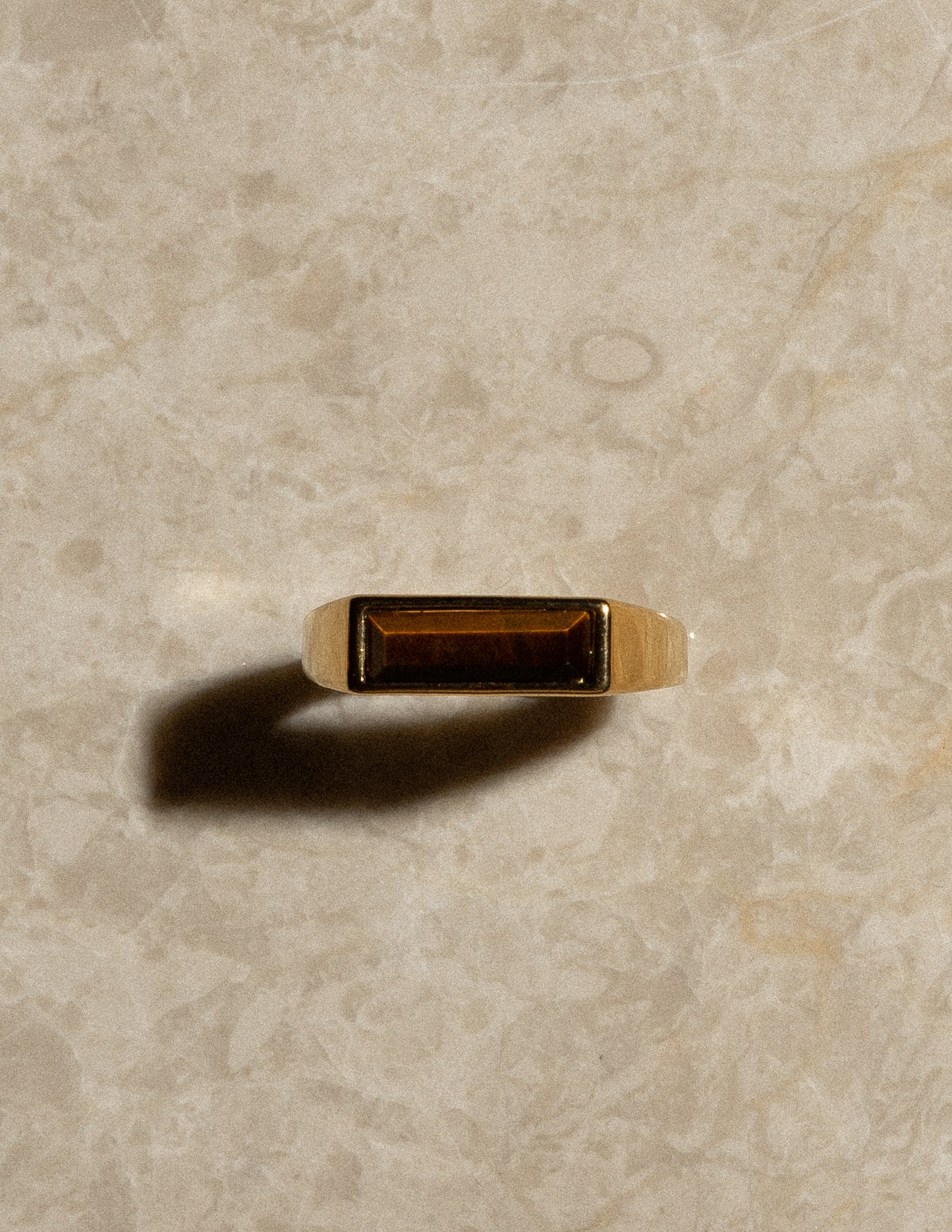 Baguette Tiger’s Eye Ring - Mark & Metal
