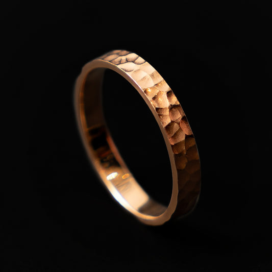 Hammered Band - Rose Gold