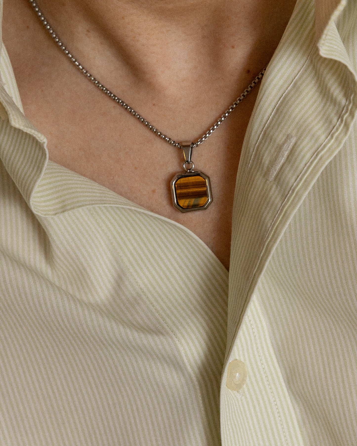 Tiger's Eye Pendant - Mark & Metal