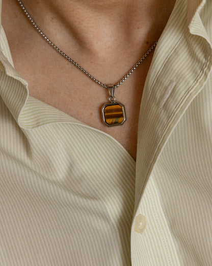 Tiger's Eye Pendant - Mark & Metal