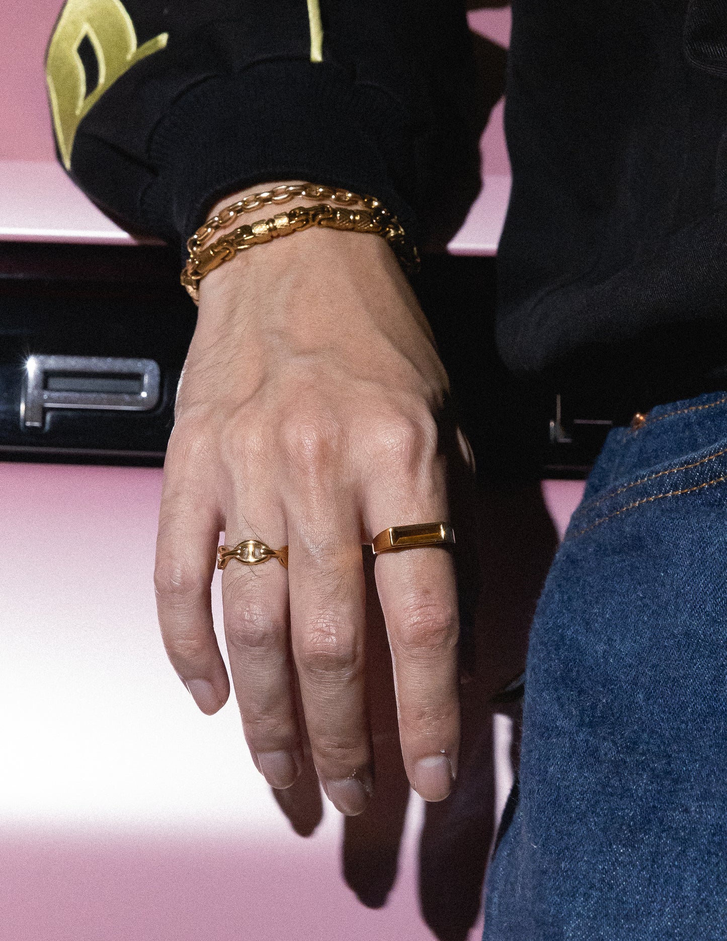 Baguette Tiger’s Eye Ring - Mark & Metal