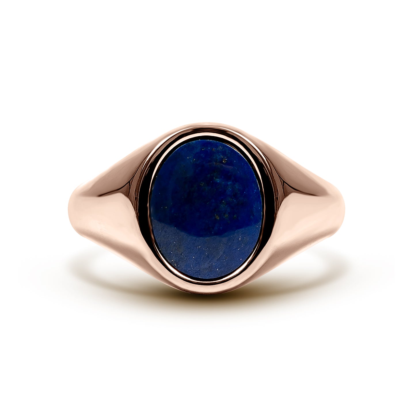 9K Gold Lapis Lazuli Signet Ring