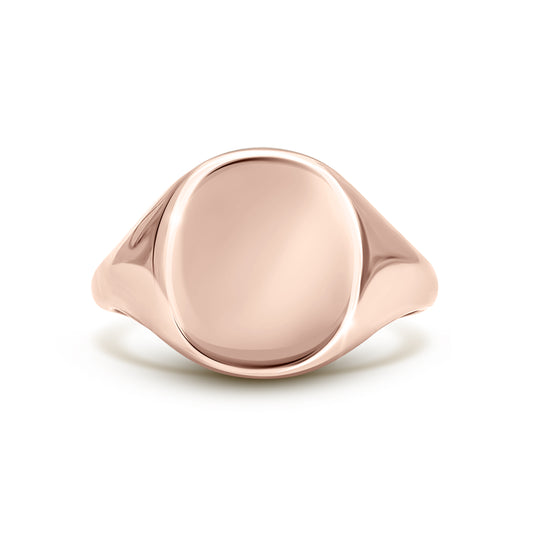 Cushion Signet Ring Standard Face Size (9K Rose Gold)