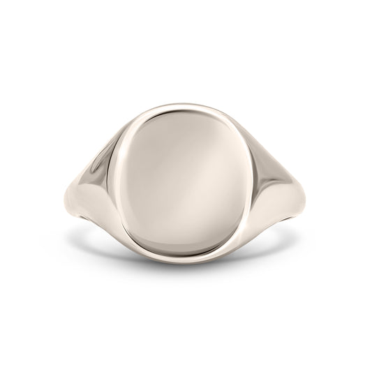 Cushion Signet Ring Standard Face Size (Sterling Silver)
