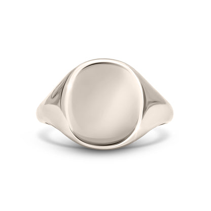 Sterling Silver Cushion Signet Ring