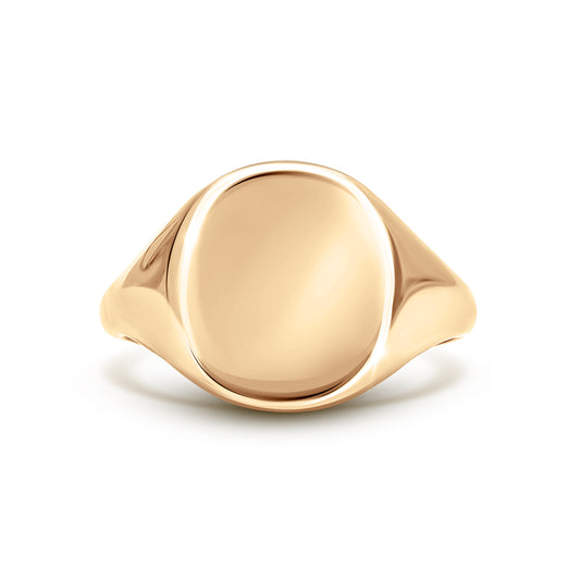 Cushion Signet Ring Standard Face Size (18K Yellow Gold)