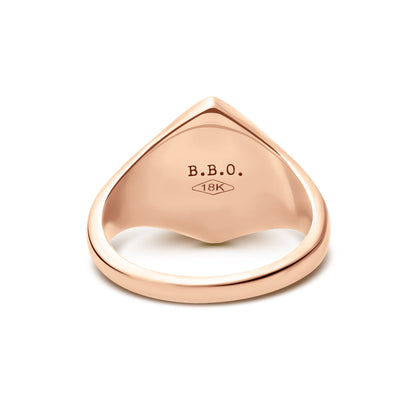 Marquise Signet Ring (Large) - Rose Gold