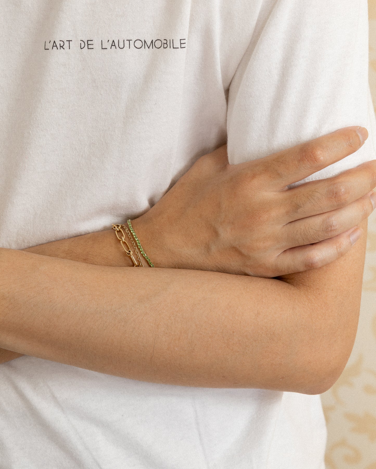 Radiant Bangle (Green Edition) - Mark & Metal