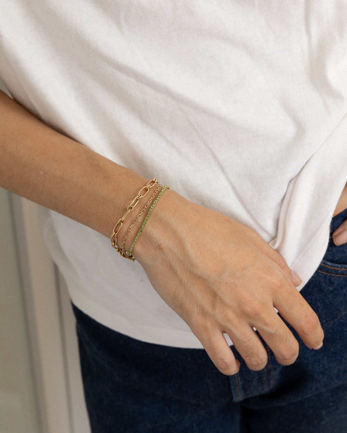 Radiant Bangle (Green Edition) - Mark & Metal