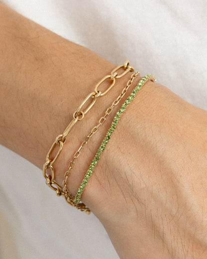 Radiant Bangle (Green Edition) - Mark & Metal