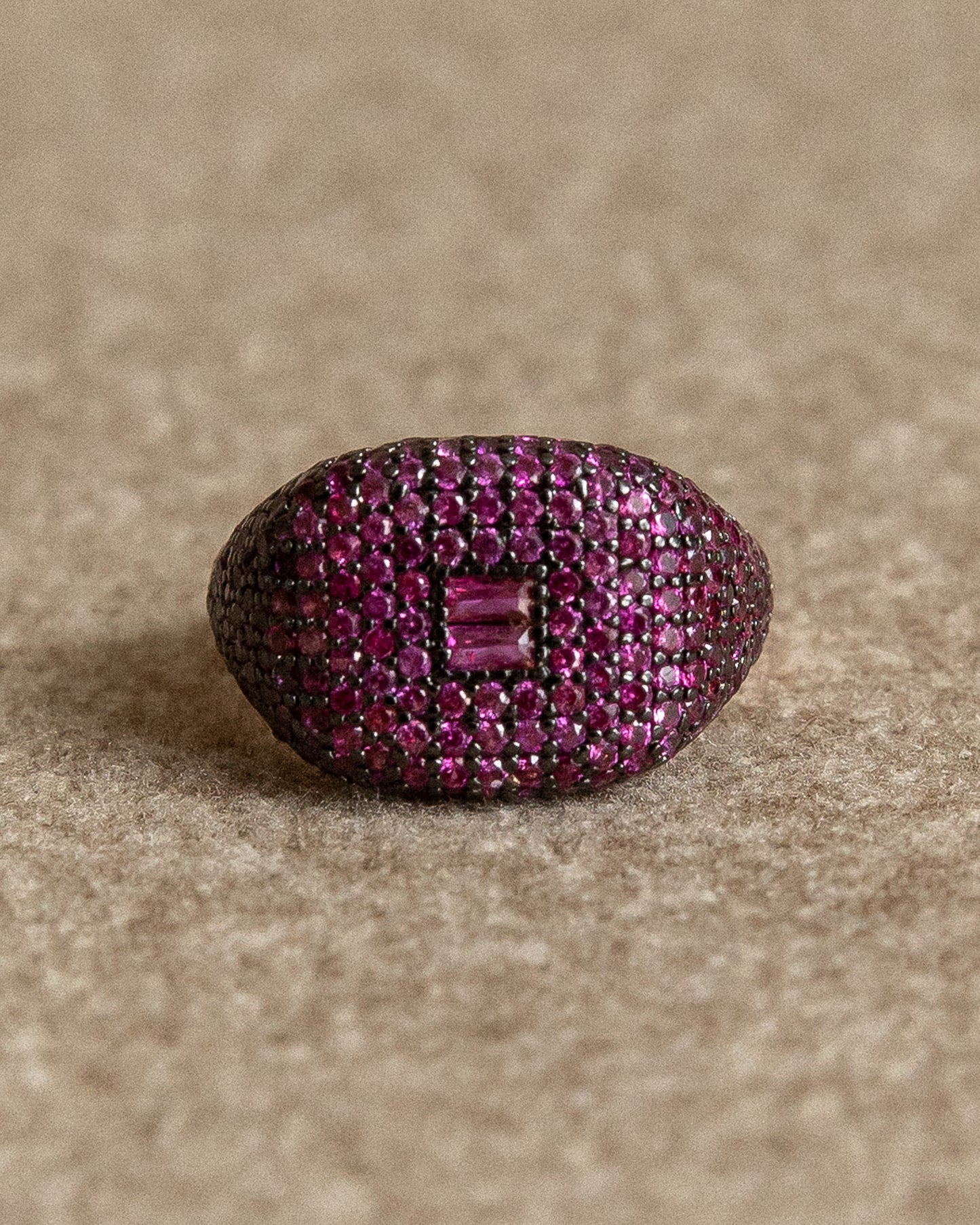 Pavé Ring (Ruby Edition) - Mark & Metal