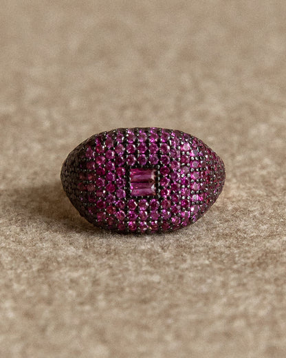 Pavé Ring (Ruby Edition) - Mark & Metal