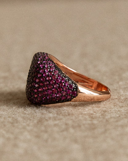 Pavé Ring (Ruby Edition) - Mark & Metal