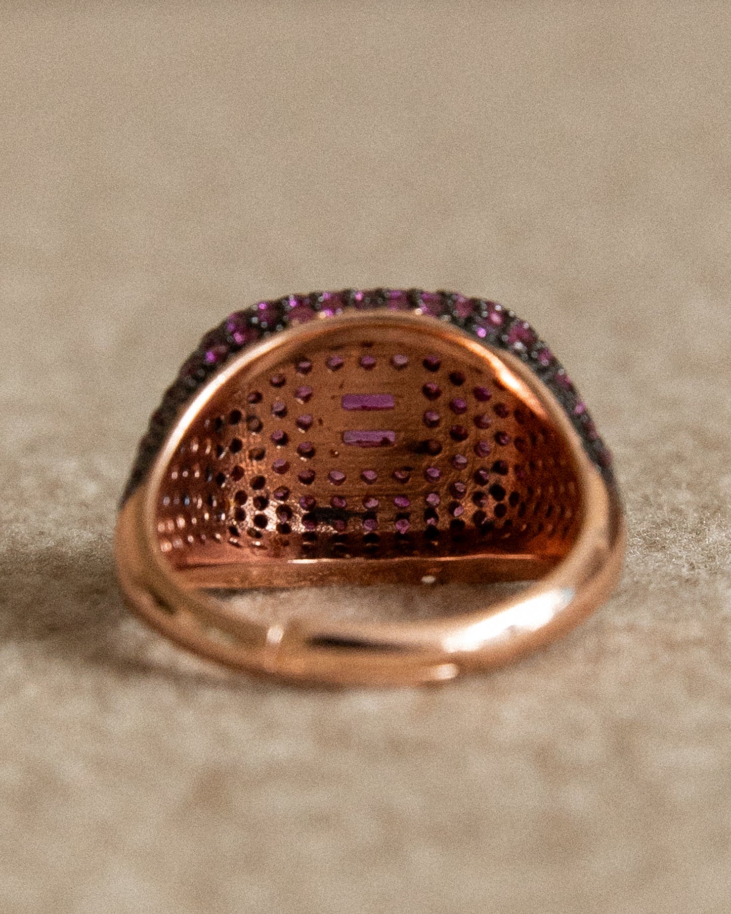 Pavé Ring (Ruby Edition) - Mark & Metal