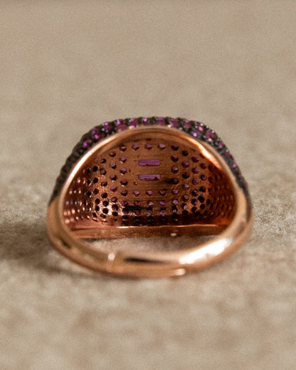 Pavé Ring (Ruby Edition) - Mark & Metal