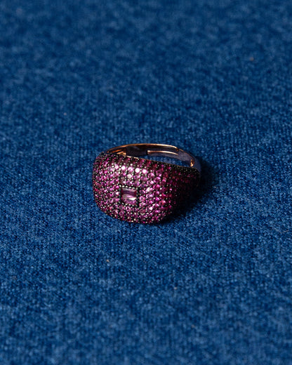 Pavé Ring (Ruby Edition) - Mark & Metal