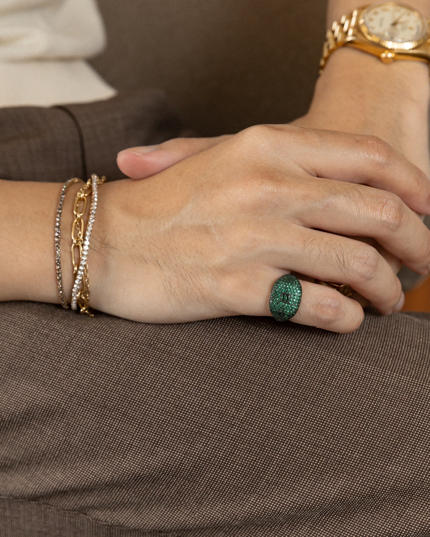 Pavé Ring (Green Edition) - Mark & Metal