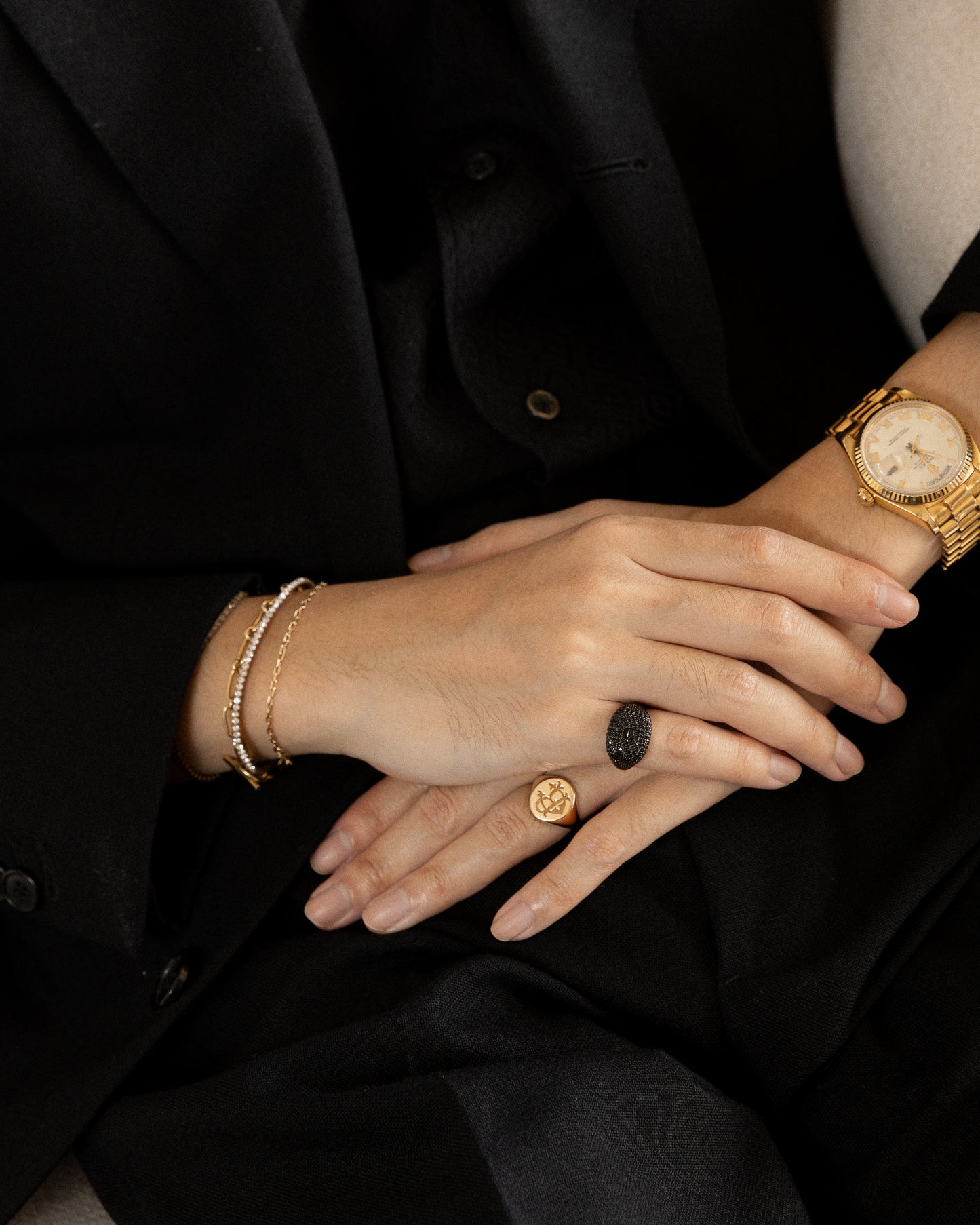 Pavé Ring (Black Edition) - Mark & Metal