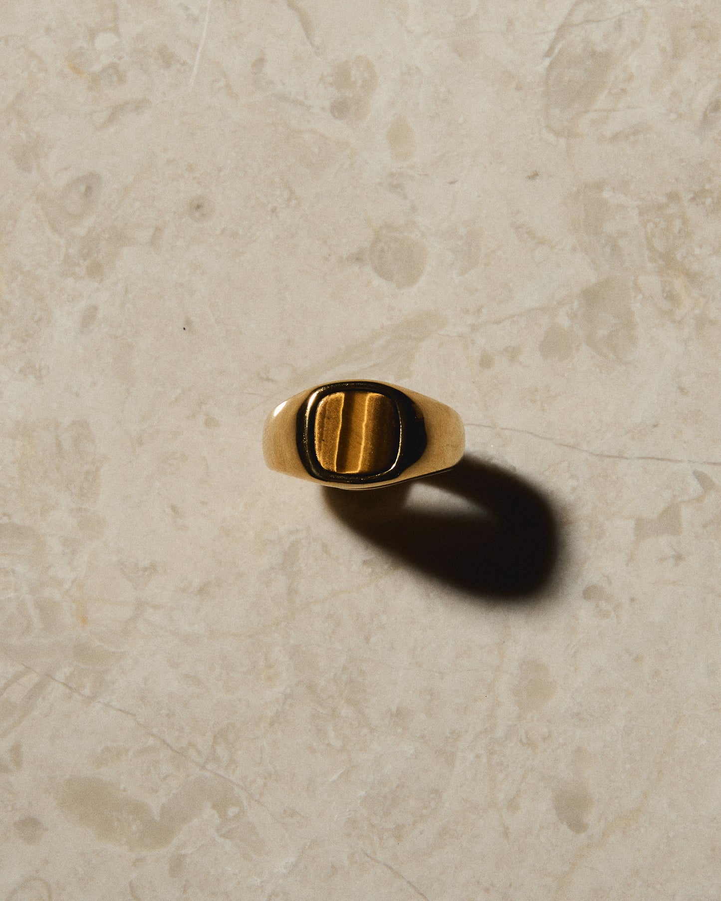 Tiger's Eye Cushion Ring - Mark & Metal