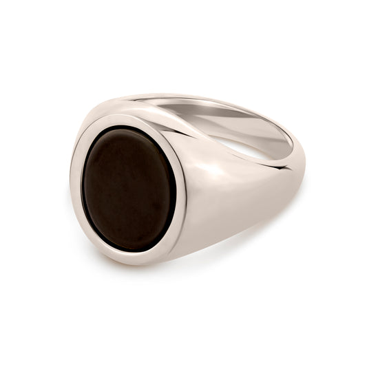 Sterling Silver Onyx Signet Ring