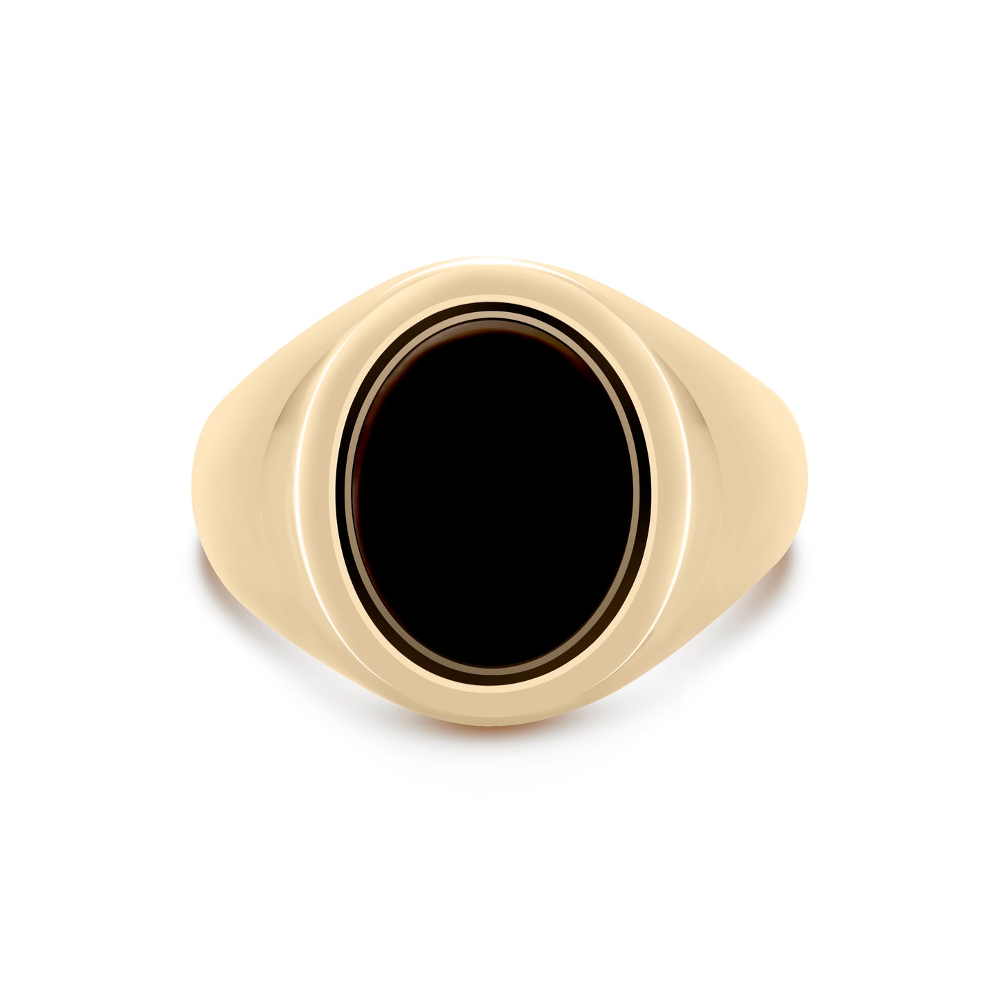 9K Gold Onyx Signet Ring