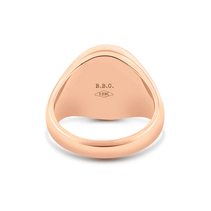 Onyx Signet Ring (18K Rose Gold)