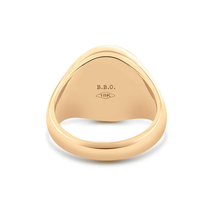 Onyx Signet Ring (18K Yellow Gold)