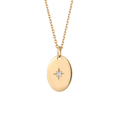 Diamond Pendant - 18K Yellow Gold