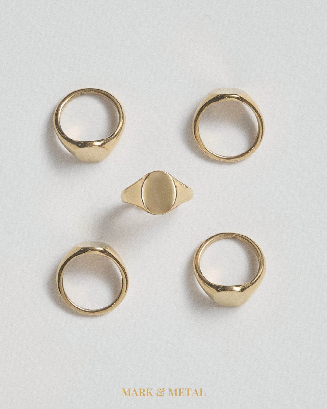 Mark & Metal Oval Signet Ring - Mark & Metal
