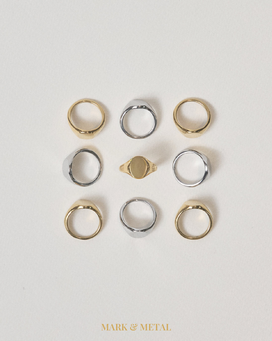 Mark & Metal Oval Signet Ring - Mark & Metal