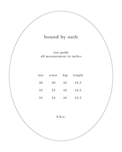 bound by oath No. 01 Straight Jeans — Indigo