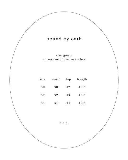 bound by oath No. 01 Straight Jeans — Indigo