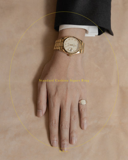 Cushion Signet Ring