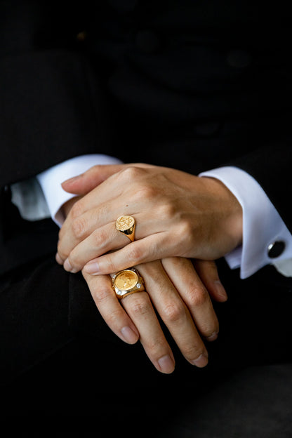 The Wedding Signet Ring (9K Rose Gold)