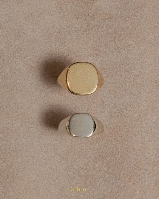 Cushion Signet Ring