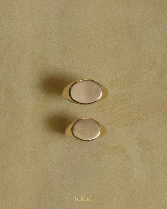 Landscape Oval Signet Ring