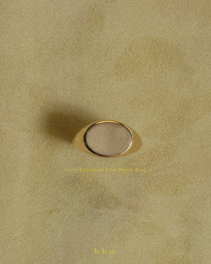Landscape Oval Signet Ring