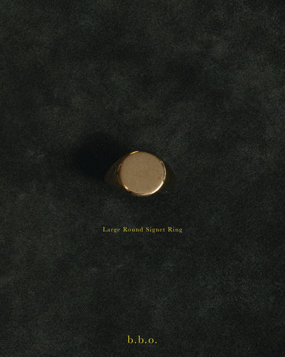 Round Signet Ring