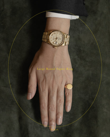 Round Signet Ring
