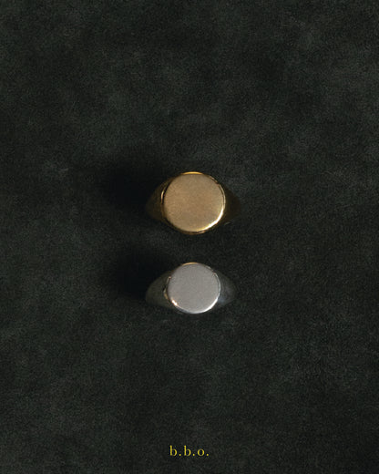 Round Signet Ring