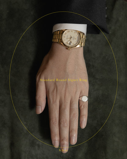 Round Signet Ring